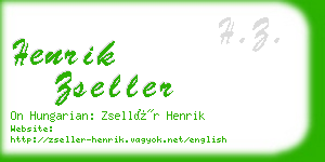 henrik zseller business card